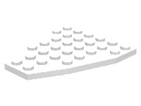 LEGO part Cuña, Placa 7 x 6 sin Muescas de Espiga (Placa de Proa de Barco) 2625
