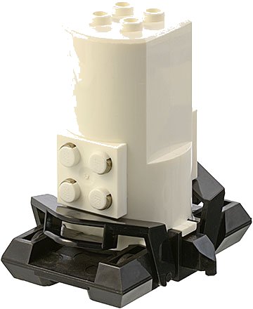 LEGO part Monorail Motor 9V with Short Couplings (2684c01a)