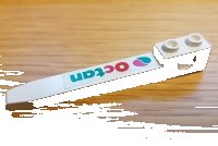LEGO part Technic Forklift Fork with Octan Logo Pattern Model Right Side (Sticker) - Set 6663 2823pb01R