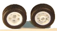 LEGO onderdeel Wheel 30.4 x 14 VR with Black Tire 30.4 x 14 VR (2994 / 6578) 2994c01