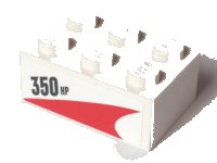 LEGO onderdeel Steen 2 x 3 met '350 HP' Patroon Model Linkerkant (Sticker) - Set 60005 3002pb33L