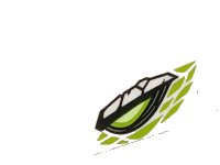 LEGO part Brique 2 x 2 with Lime and Yellowish Green Dragon Eye, Lime Scales Pattern on Two Sides 3003pb114