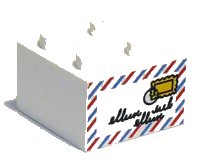 LEGO onderdeel Brick 2 x 2 with Mail Envelope Pattern 3003px7