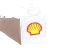 LEGO onderdeel Brick 1 x 1 with Shell Logo Pattern (Sticker) - Set 6634 (3005pb006)