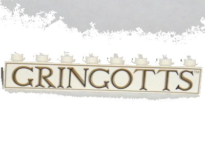 LEGO onderdeel Brick 1 x 8 with 'GRINGOTTS' Pattern (3008px5)