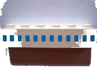LEGO part Mattone 1 x 6 con Motivo Quadrati Traghetto Blu Chiaro in 1 Riga Al Centro 3009pb001