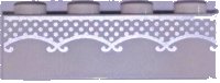LEGO part Brick 1 x 4 with Silver Lace Pattern (BrickHeadz Bride Torso) 3010pb282