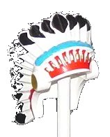 LEGO part Minifigure, Headgear Headdress Indian with Colored Feathers Pattern 30138pb01