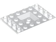 LEGO part Schräge, Invertida 45 6 x 4 Doble con Centro Hundido 30183