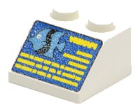 LEGO onderdeel Schuin 45 2 x 2 met Duikercomputer Patroon 3039p58