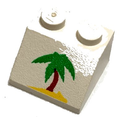 LEGO part Schräge 45 2 x 2 con Pattern Albero di Palma (3039pb022)