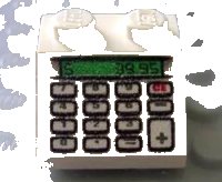 LEGO part Slope 45 2 x 2 with Cash Register and $39.95 Pattern 3039pb024
