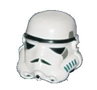 LEGO part Minifigure, Headgear Helmet SW Stormtrooper Pattern 30408p01