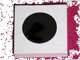 LEGO part Tile 2 x 2 without Groove with Black Circle Small Pattern (3068ap17)
