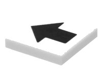 LEGO onderdeel Tile 2 x 2 with Wide Black Arrow Pattern 3068p18