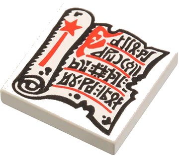 LEGO onderdeel Tile 2 x 2 with Magic Scroll Pattern (3068p40)