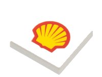 LEGO onderdeel Tile 2 x 2 with Shell Logo Pattern 3068pb0001
