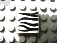 LEGO onderdeel Tile 2 x 2 with Safari Pattern 3068pb0012