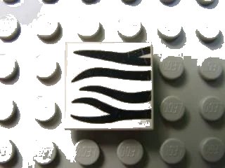 LEGO onderdeel Tile 2 x 2 with Safari Pattern (3068pb0012)