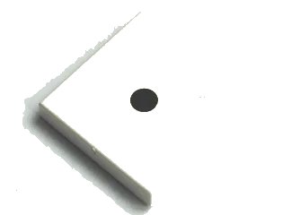 LEGO onderdeel Tile 2 x 2 with 1 Black Dot Pattern (3068pb0343)