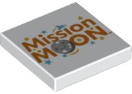LEGO part Carreau 2 x 2 avec motif 'Mission MOON' 3068pb1184