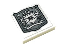 LEGO part Tile 2 x 2 with Disney Castle Crest Pattern (Sticker) - Set 71040 3068pb1215