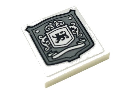 LEGO onderdeel Tile 2 x 2 with Disney Castle Crest Pattern (Sticker) - Set 71040 (3068pb1215)