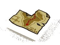 LEGO part Tile 2 x 2 with Isla Nublar Map Pattern 3068pb1253