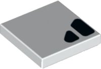 LEGO onderdeel Tile 2 x 2 with Black Air Vent Grille Pattern Model Right Side 3068pb1805R