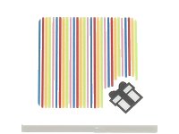 LEGO part Tile 2 x 2 with Super Mario Scanner Code Gift Box Pattern (Sticker) - Set 71403 3068pb2095