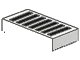 LEGO onderdeel Tile 1 x 2 with Black Grille Pattern (3069p05)