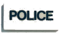 LEGO onderdeel Tile 1 x 2 with 'POLICE' Pattern (Sticker) - Set 6384 3069pb0114