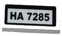 LEGO onderdeel Tile 1 x 2 with 'HA 7285' Pattern (Sticker) - Set 7285 3069pb0197
