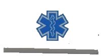 LEGO part Tile 1 x 2 with Blue EMT Star of Life Pattern (Sticker) - Set 4431 3069pb0215