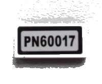 LEGO part Tile 1 x 2 with 'PN60017' Pattern (Sticker) - Set 60017 3069pb0269