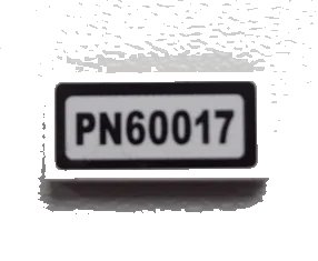 LEGO onderdeel Tile 1 x 2 with 'PN60017' Pattern (Sticker) - Set 60017 (3069pb0269)