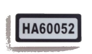 LEGO onderdeel Tile 1 x 2 with 'HA60052' Pattern (Sticker) - Set 60052 (3069pb0322)
