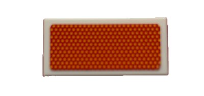 LEGO part Carreau 1 x 2 with Rear Red Reflector Pattern (Sticker) - Set 42078 (3069pb0716)