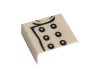 LEGO part Piastrella 1 x 1 con Motivo Giacca da Chef 3070pb095