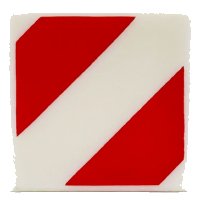 LEGO part Tile 1 x 1 with Red Danger Stripes Pattern 3070pb361