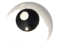LEGO part Technic Ball Joint with Black Eye with Pupil on Top Left Side Pattern 32474pb002