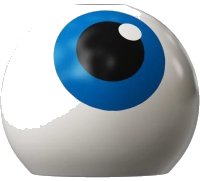 LEGO part Technic Ball Joint with Eye with Blue Iris and Black Pupil Pattern 32474pb021