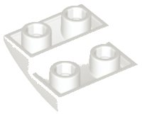 LEGO part Pente, Courbe 2 x 2 x 2/3 Inversée 32803