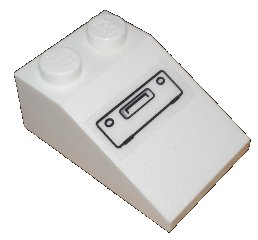 LEGO onderdeel Slope 33 3 x 2 with Drawer / Hatch Pattern (Sticker) - Set 5971 (3298pb018)