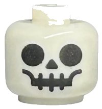 LEGO part Minifigure, Baby / Toddler Head with Neck with Standard Skull Pattern 33464pb07