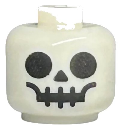 LEGO onderdeel Minifigure, Baby / Toddler Head with Neck with Standard Skull Pattern (33464pb07)