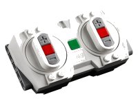 LEGO part Electric Powered Up Bluetooth Speed Remote Control Unit with Light Bluish Gray Base (35533c00 / 35535c01) 35533c01