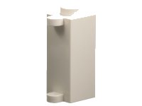LEGO part Stein, Modifiée 1 x 1 x 2 avec Support de Volet Roulant 3581