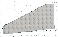 LEGO onderdeel Wedge, Plate 7 x 12 Wing Left 3586
