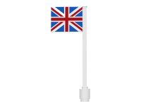LEGO part Flag on Flagpole, Straight with Great Britain Pattern (Stickers) 3596pb12